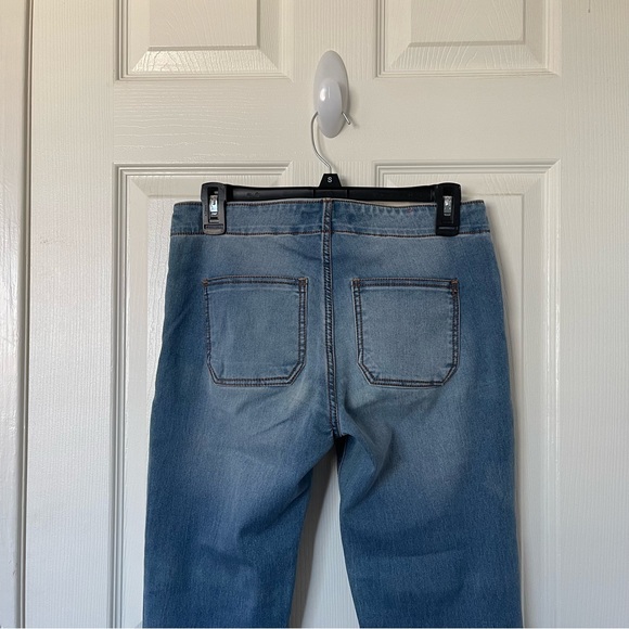 Vintage Y2K Forever 21 Lace Up Low Rise Wide Leg Premium Denim Jeans Size 26 - Picture 6 of 8